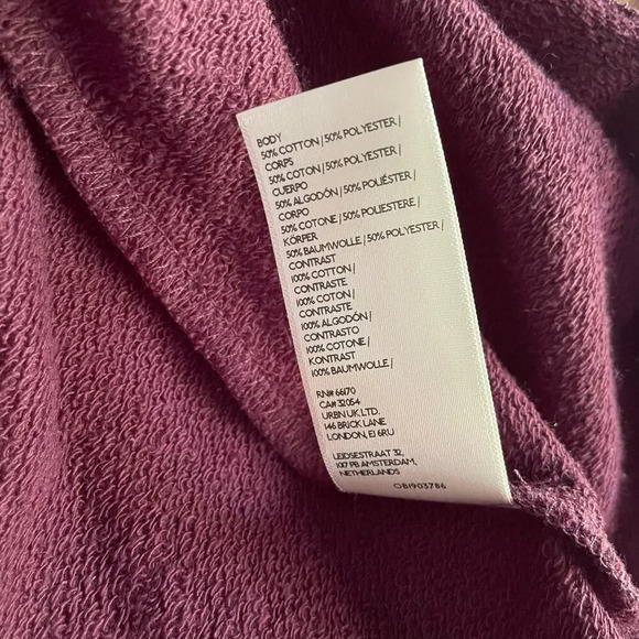 Free People We the Free Sweatshirt Classic Crew Colorblock Size Small NEW - Picture 10 of 10